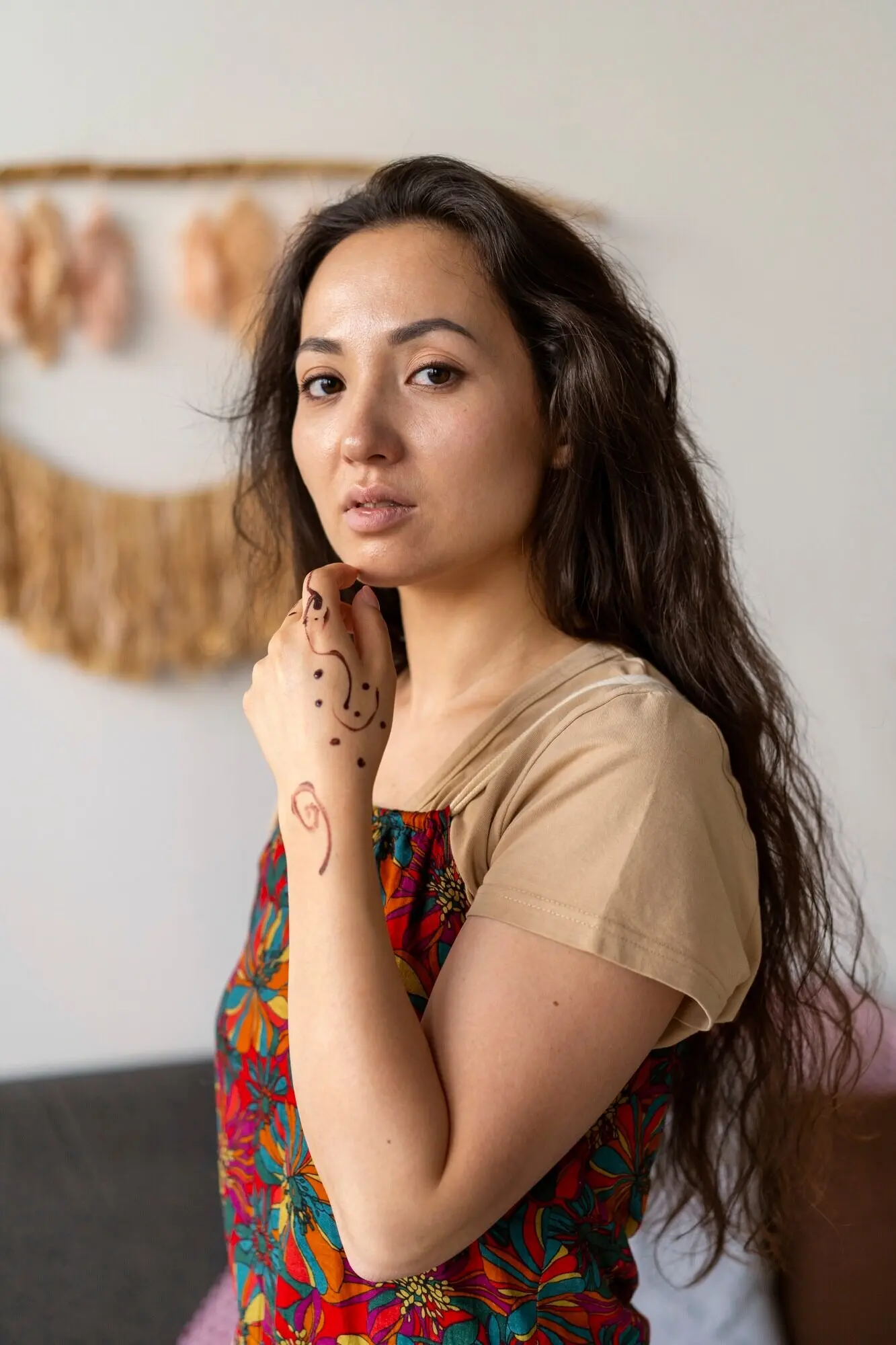 Lebensweise von Menschen, die in Boho-Interieurs wohnen